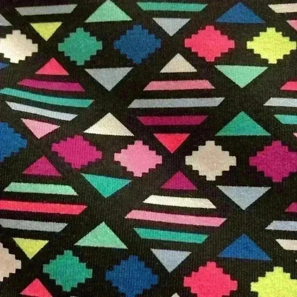 Victorias Secret Knock Out Capris women large geometric design pink green - Picture 6 of 9